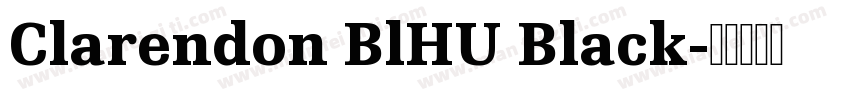 Clarendon BlHU Black字体转换